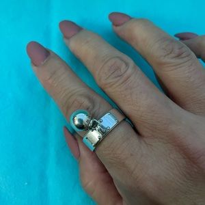 Tifanny Hardware Ball Ring - size 7.5